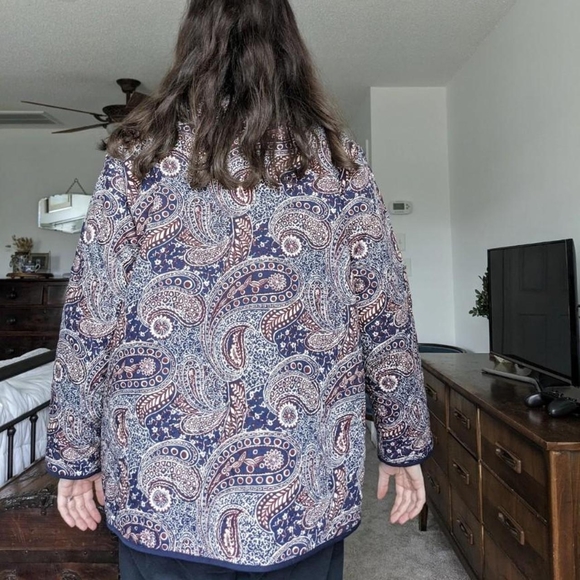 Vintage Paisley Pattern Quilted Jacket - Picture 3 of 5